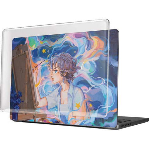Rainbow Anime Artist Painter by Ivy Dolamore MacBook Pro 14in (2021-24) Case plus Skin